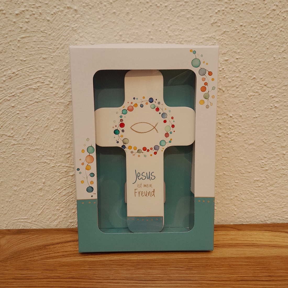 Kinderkreuz Holz "Jesus ist mein Freund"