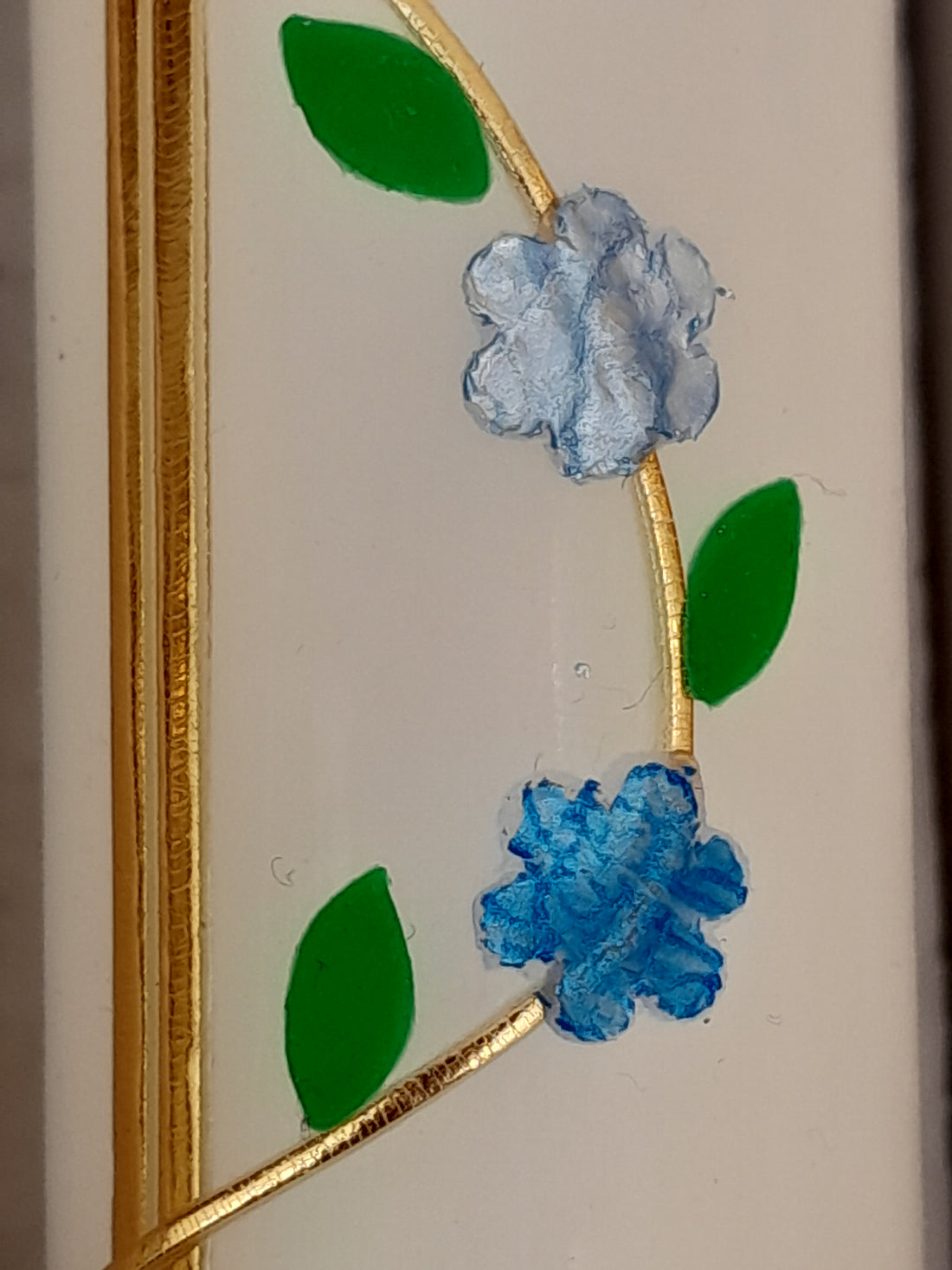 Taufkerze Kreuz/Rankenbogen