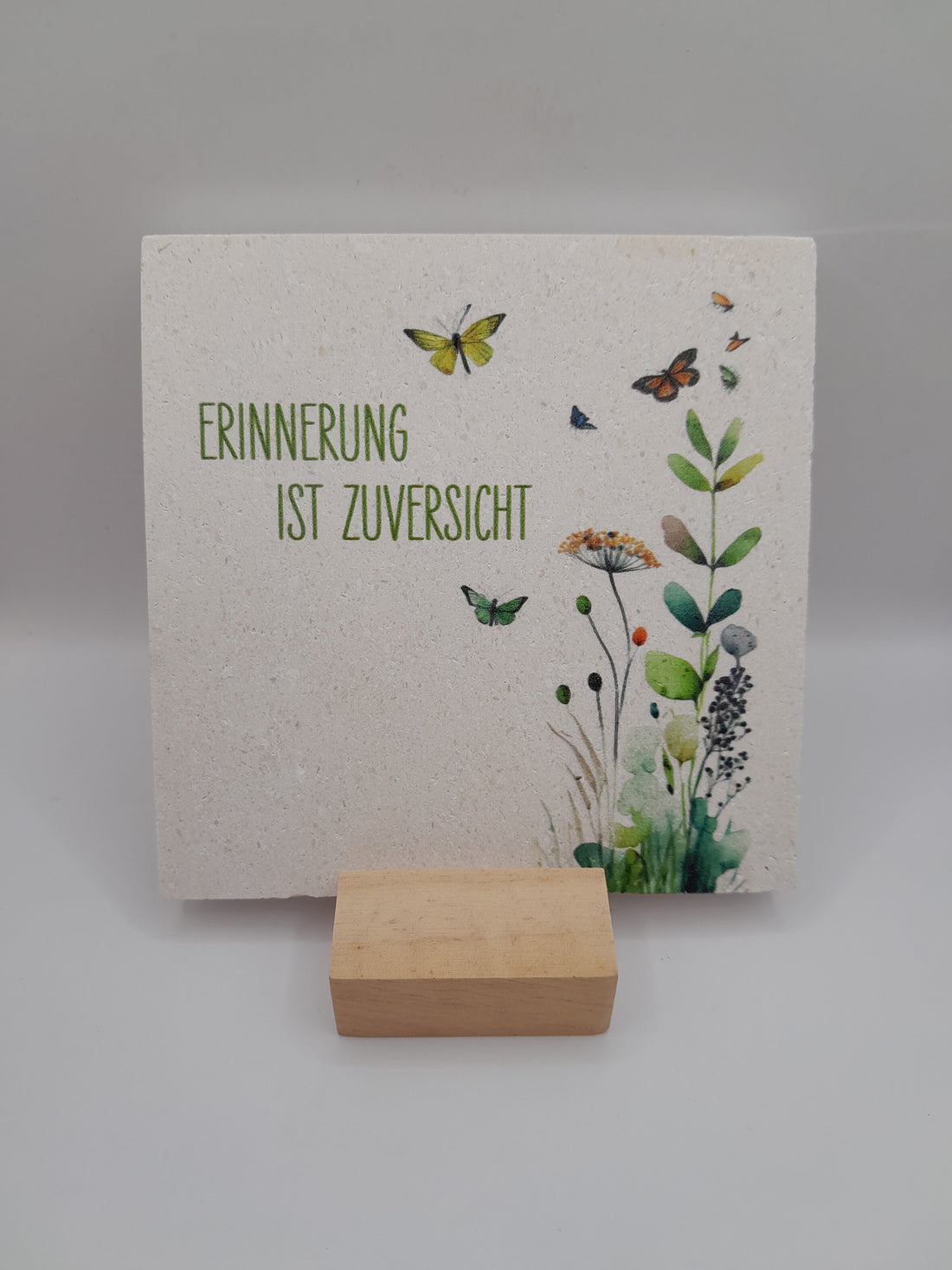 Natursteintafel " Erinnerung "