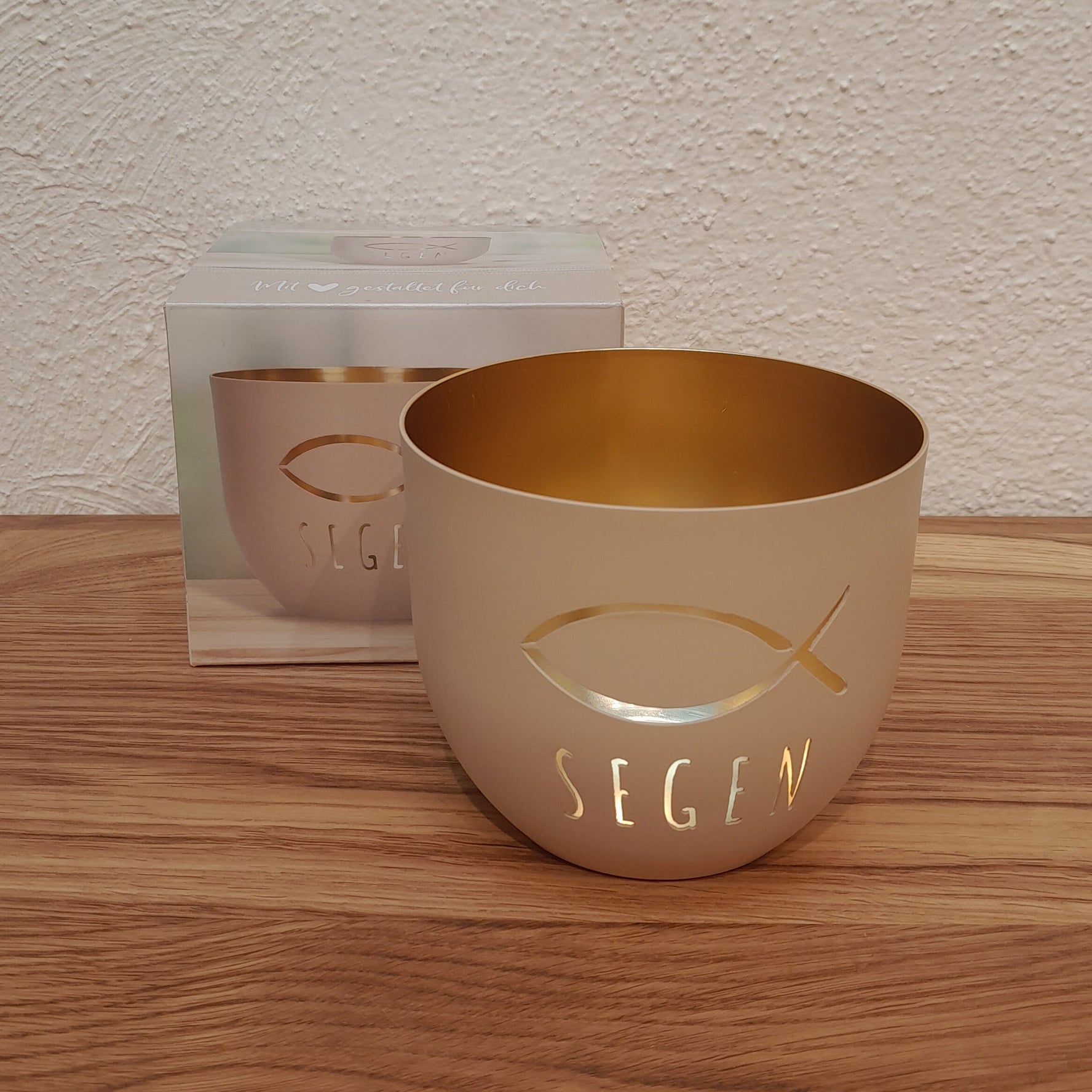 Metallwindlicht "Segen"