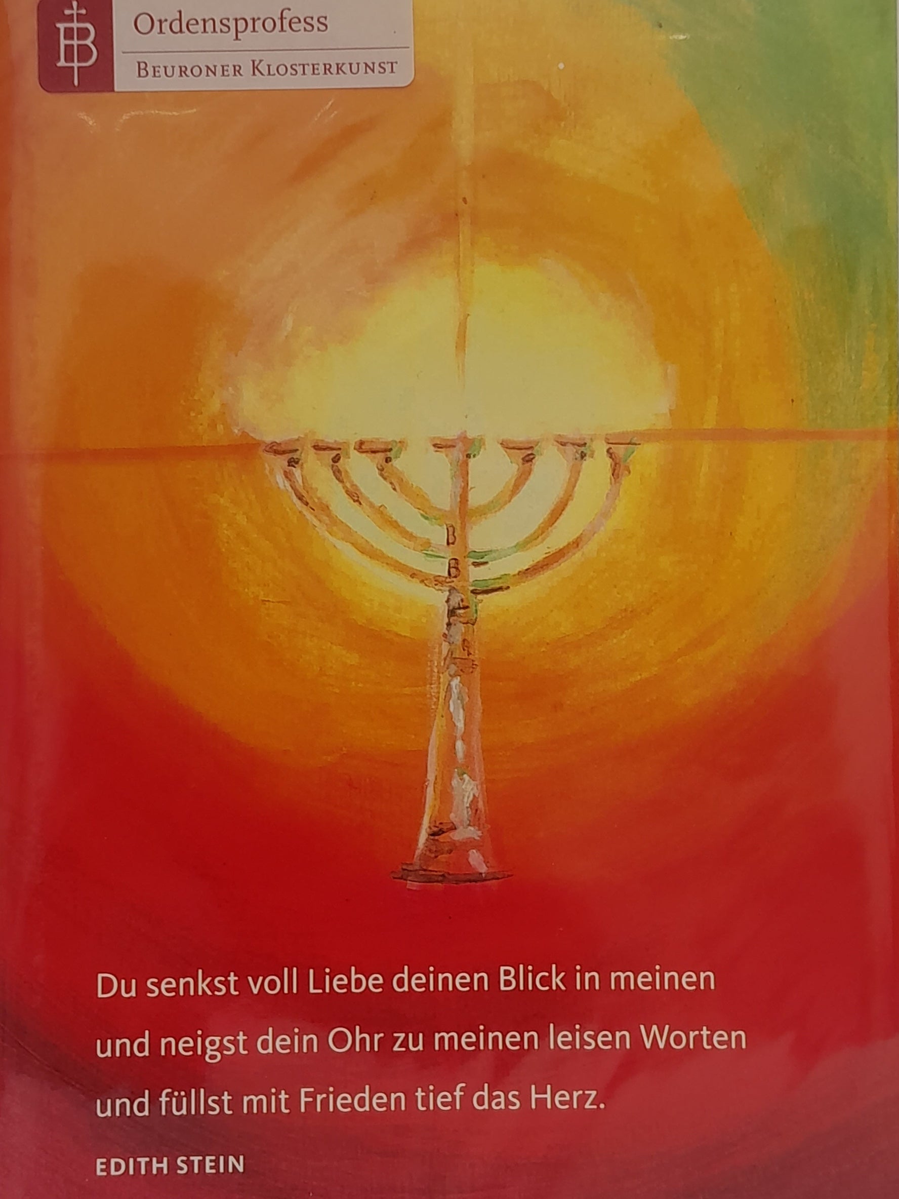Billet zur Ordensprofess "Verbunden mit Gottes Gnade"