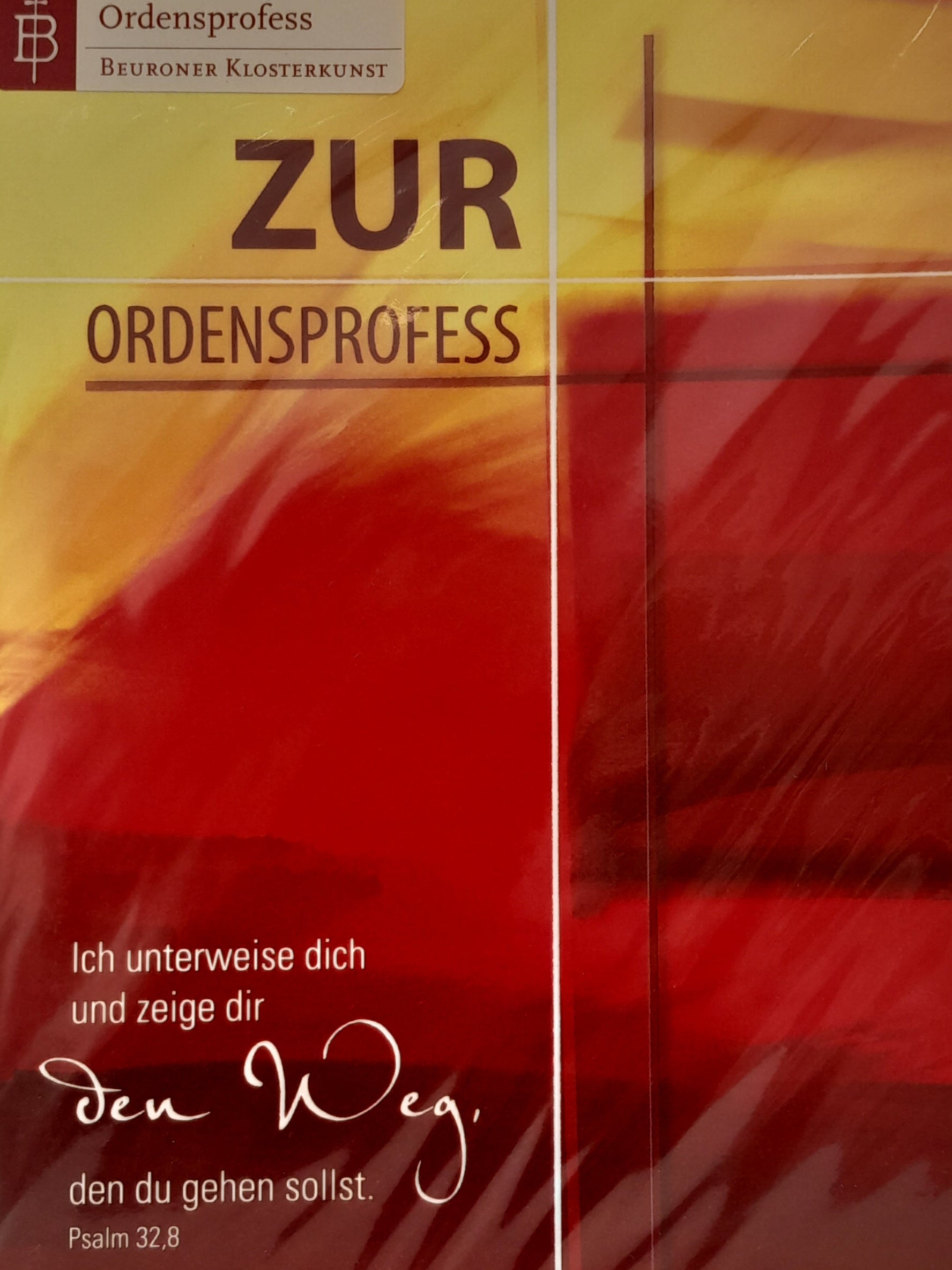 Billet zur Ordensprofess "Der Weg zum Leben"