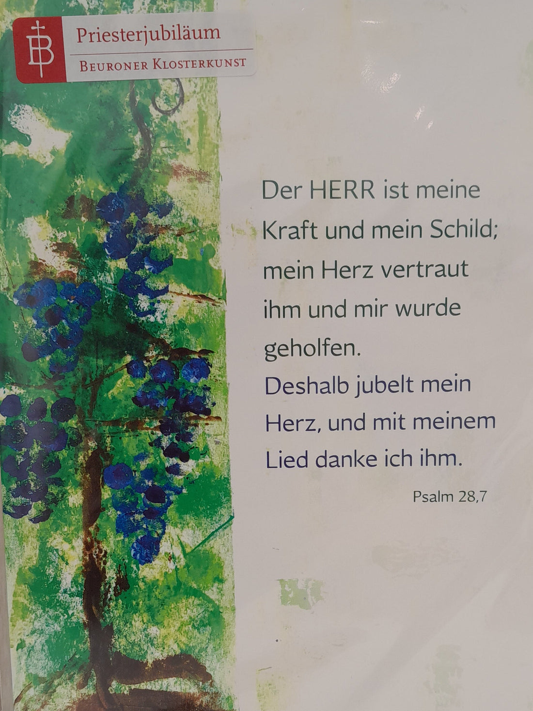 Billet zum Priesterjubiläum "Ich bin der Weinstock"