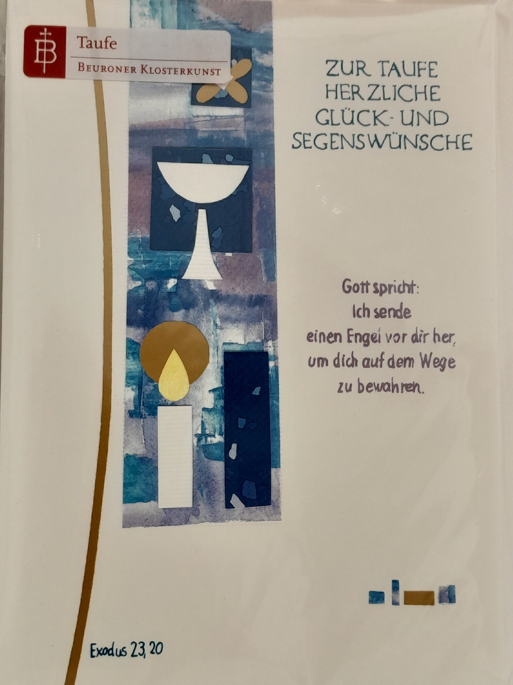 Billet zur Taufe "Gesegnetes Leben"