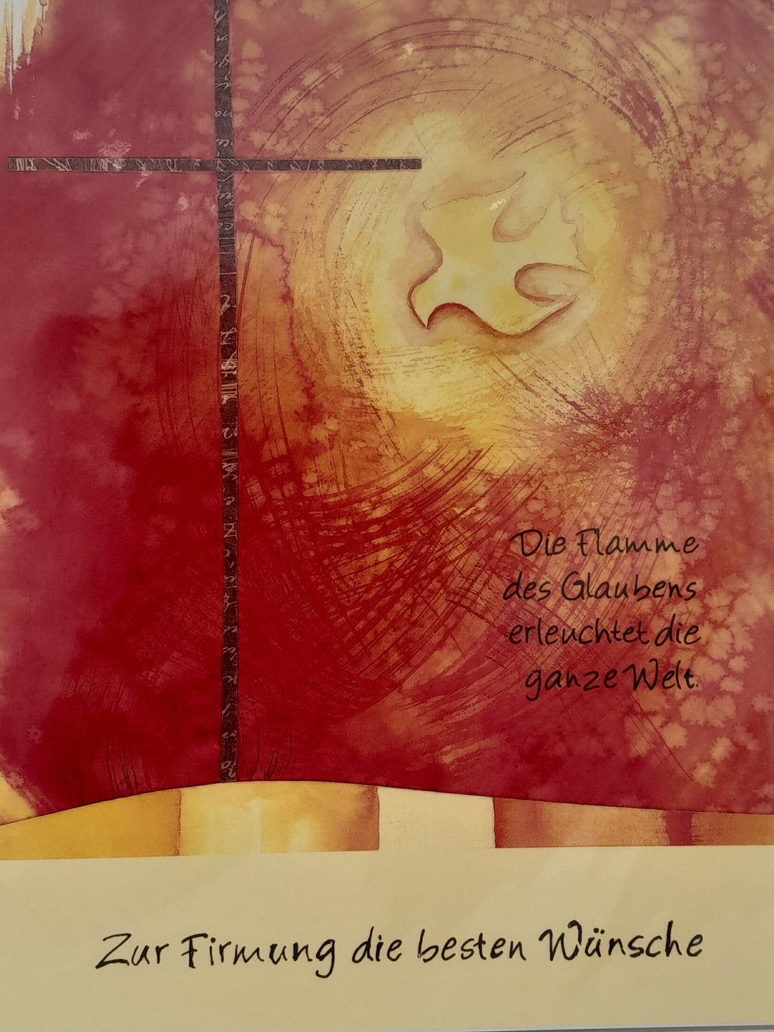 Billet zur Firmung "Flamme des Glaubens"