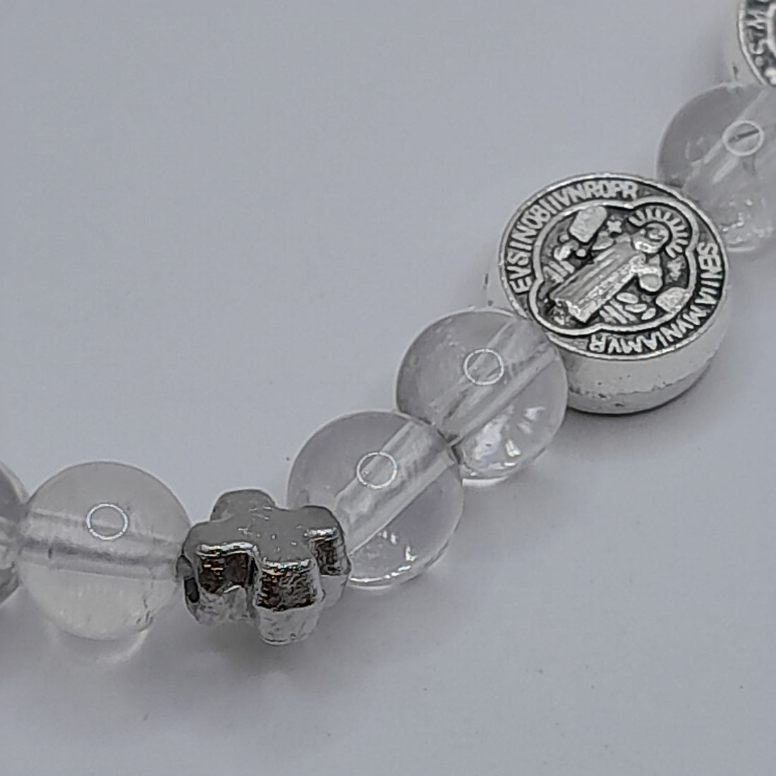 Edelstein-Armband Hl. Benedikt - Bergkristall
