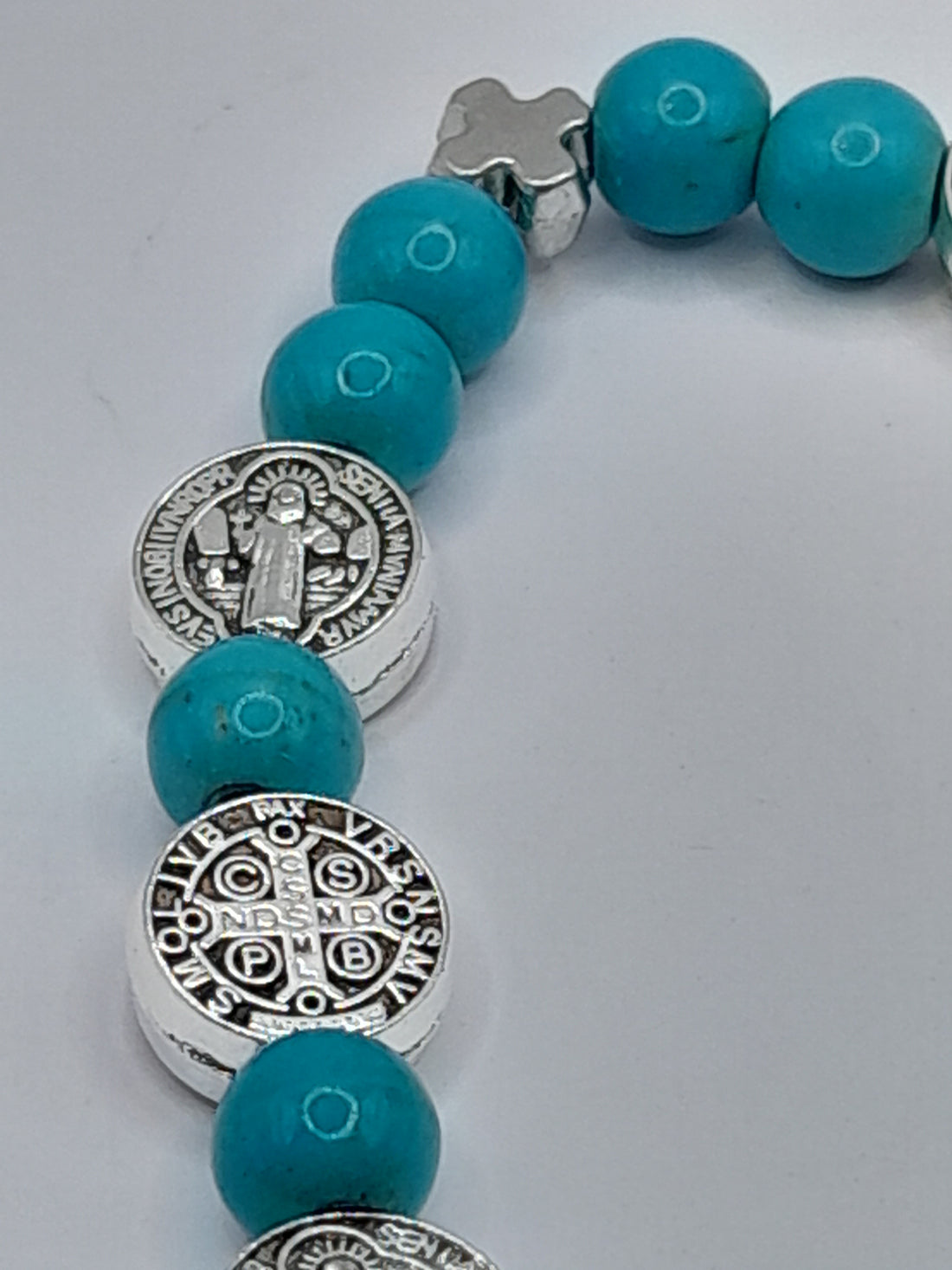 Edelstein- Armband Hl. Benedikt - Türkenit
