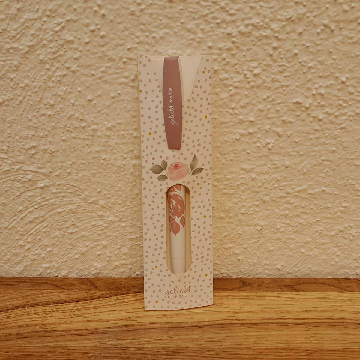 Kugelschreiber "geliebt" Rosen