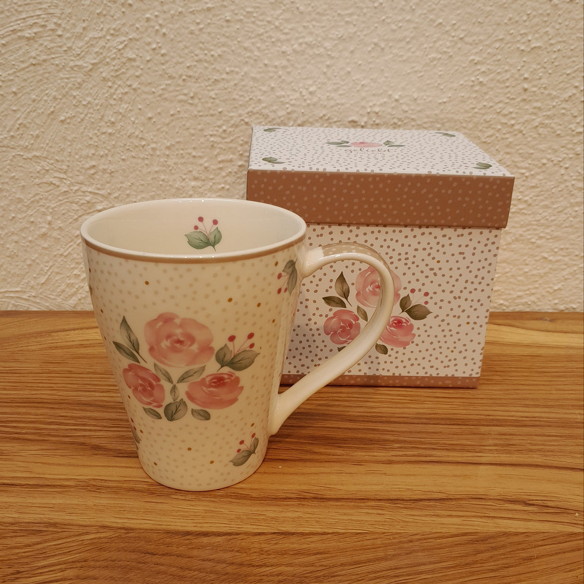 Tasse "geliebt" Rosen