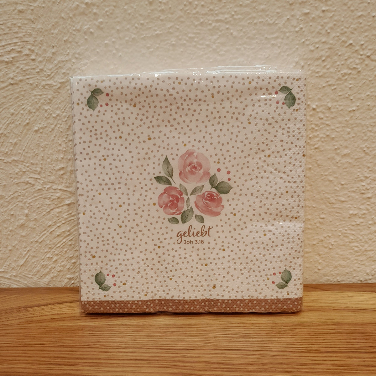 Servietten "geliebt" Rosen