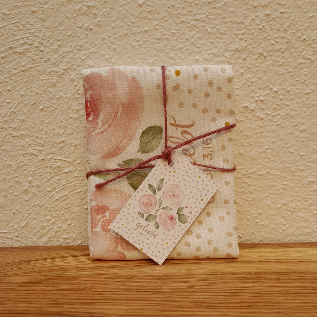 Geschirrtuch "geliebt" Rosen