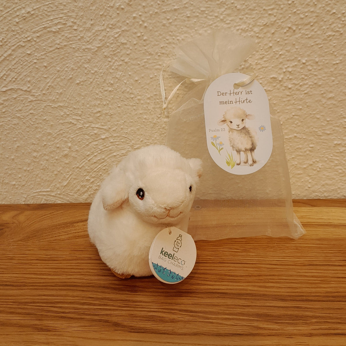 Schlüsselanhänger Plüsch "Schäfchen"