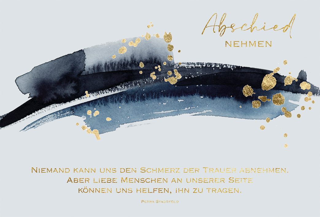 Billet Trauer "Abschied nehmen"