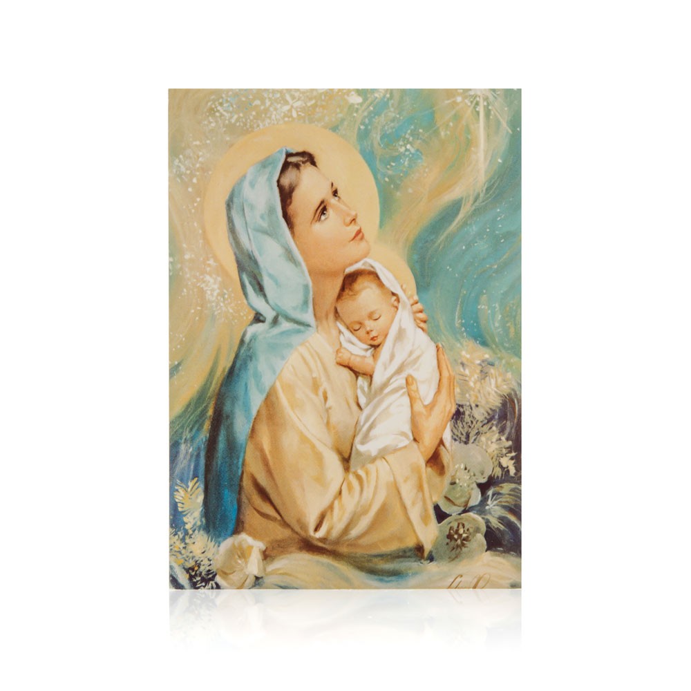Andachtsbildchen PK Mutter Gottes mit Kind