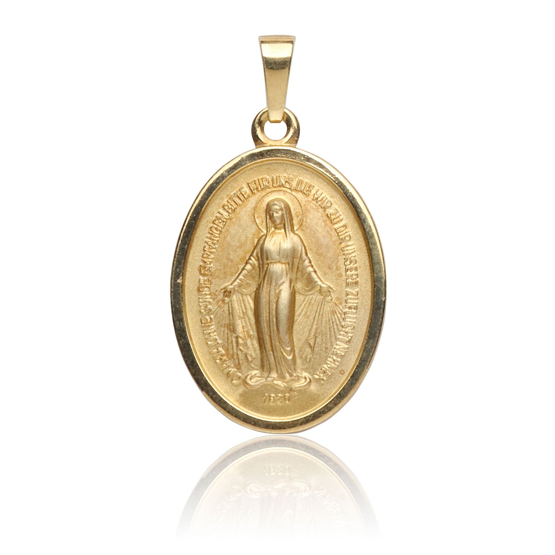 Kettenanhänger Milagrosa 20mm, aus Gelbgold