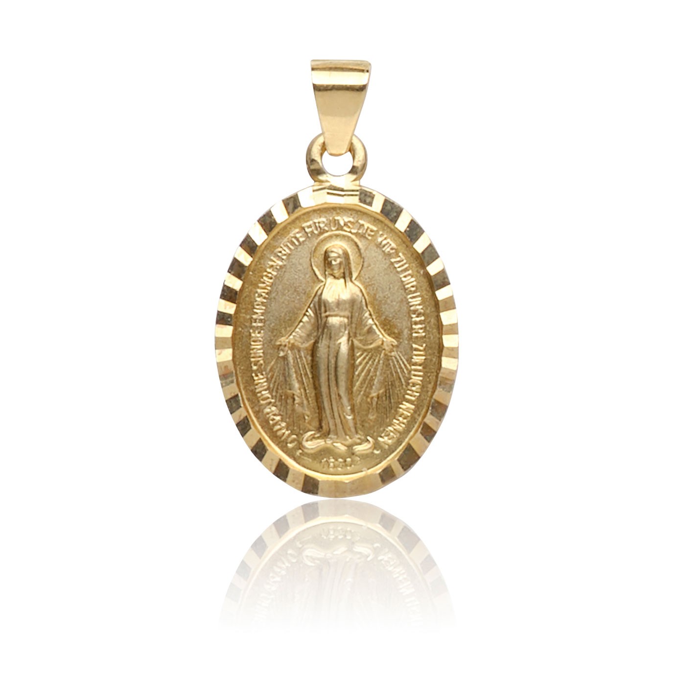 Kettenanhänger Milagrosa 12mm, aus Weißgold