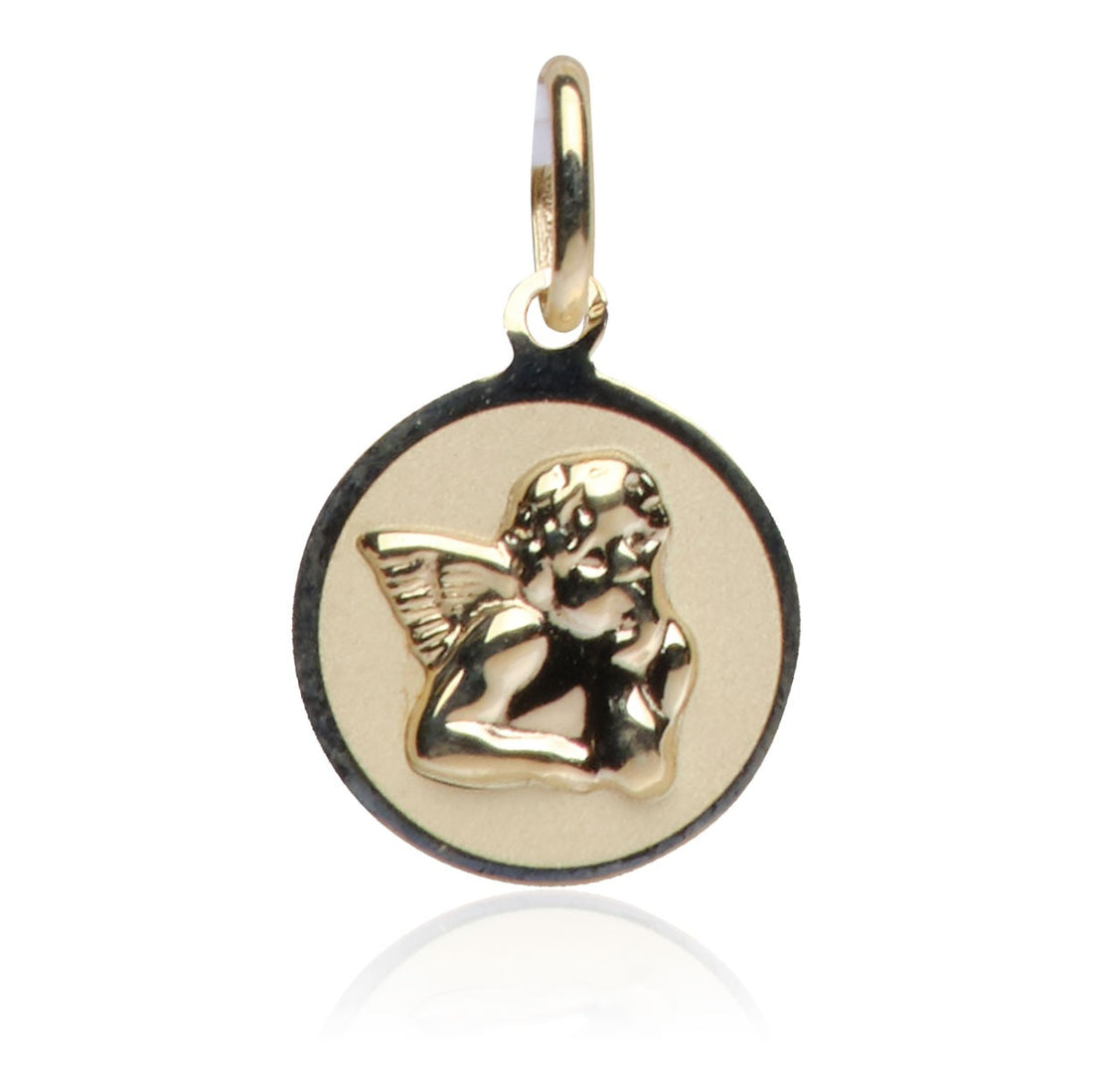 C302-588 Kettenanhänger Engel, Gold 585