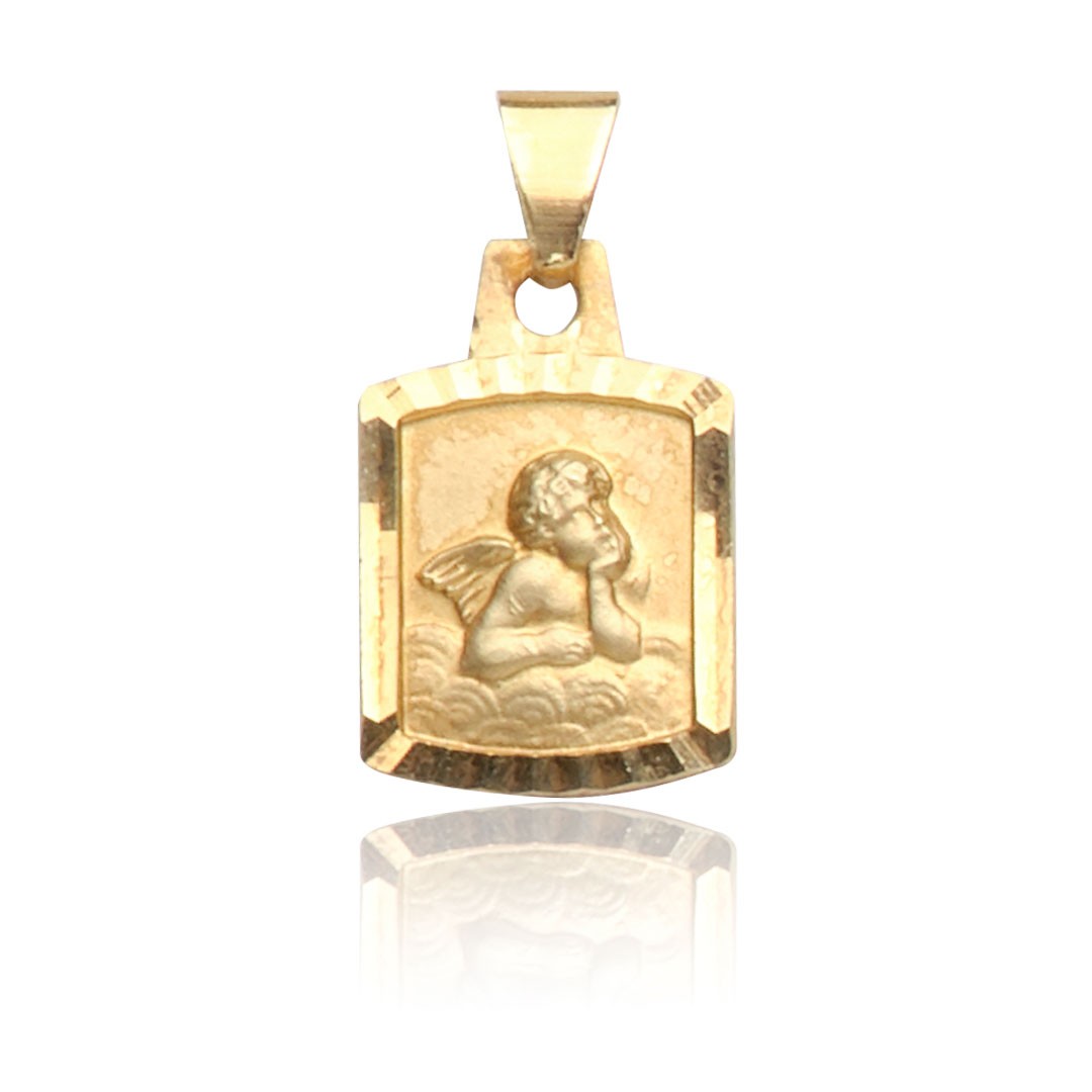 C302-561 Kettenanhänger Engel, Gold 585