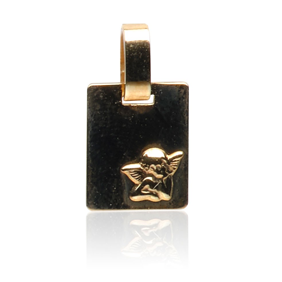 C302-560 Kettenanhänger Engel, Gold 585