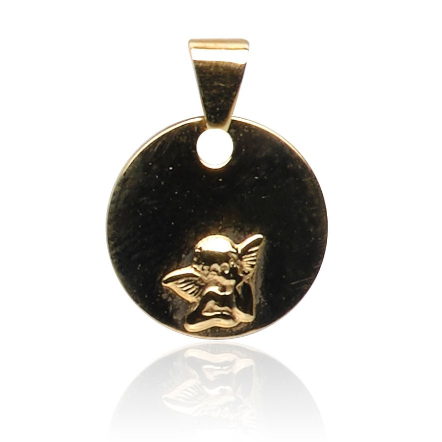 C302-556 Kettenanhänger Engel, Gold 585