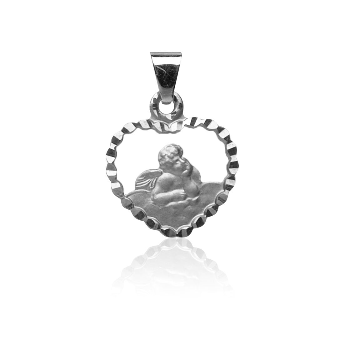 Kettenanhänger Engel Weißgold 585