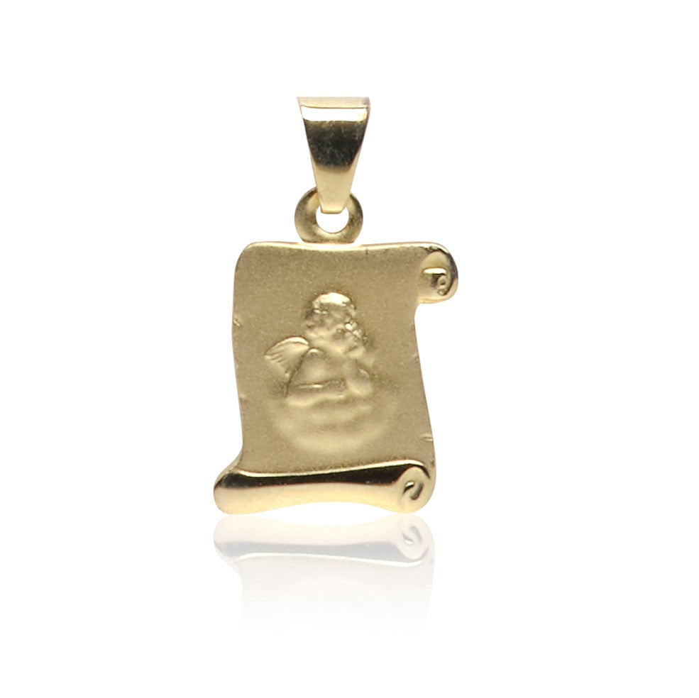 C302-018 Kettenanhänger Engel Gold 585