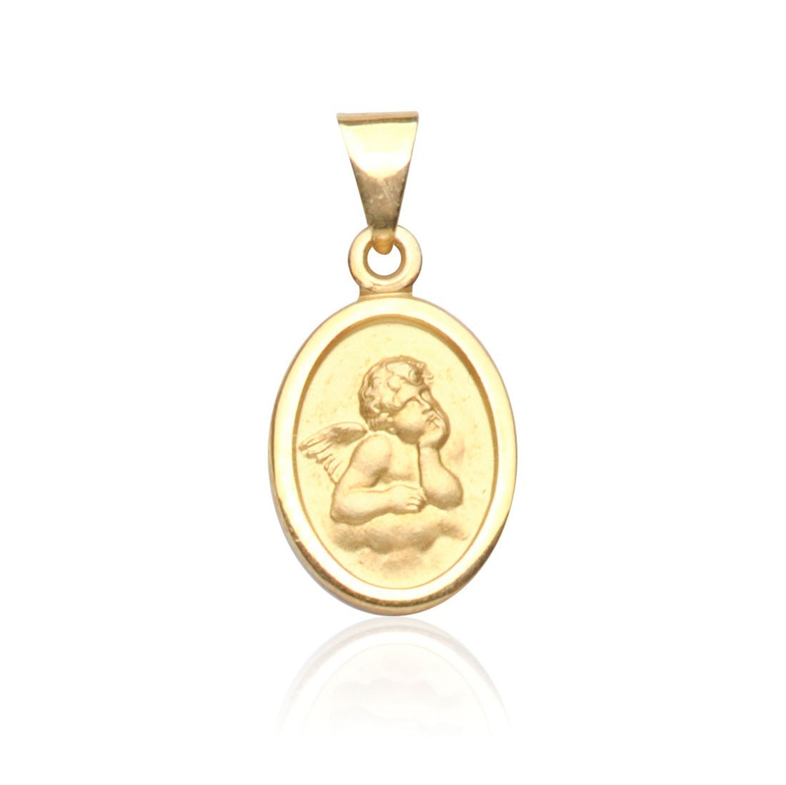 C302-010 Kettenanhänger Engel, Gold 585