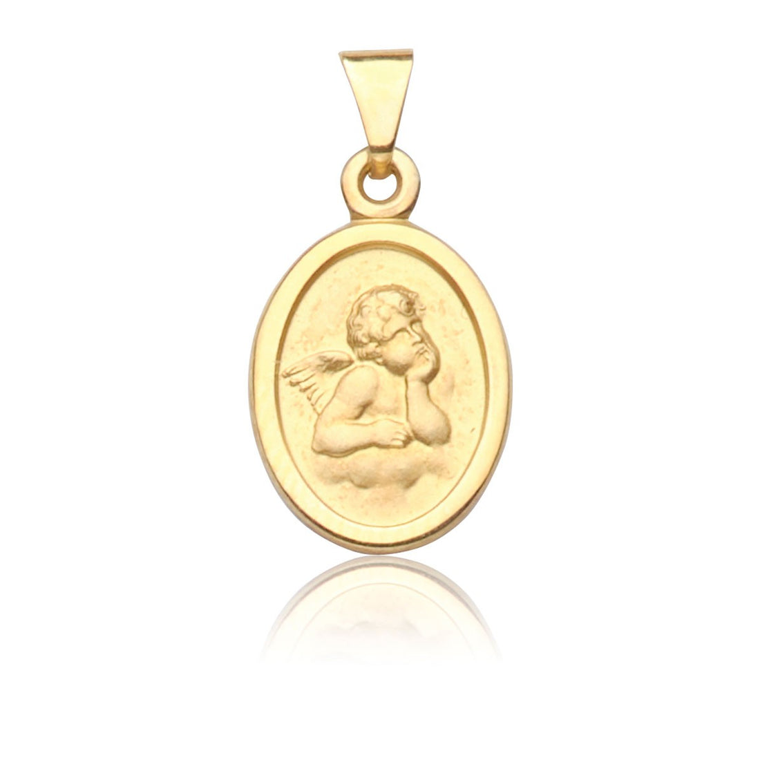 C302-009 Kettenanhänger Engel, Gold 585