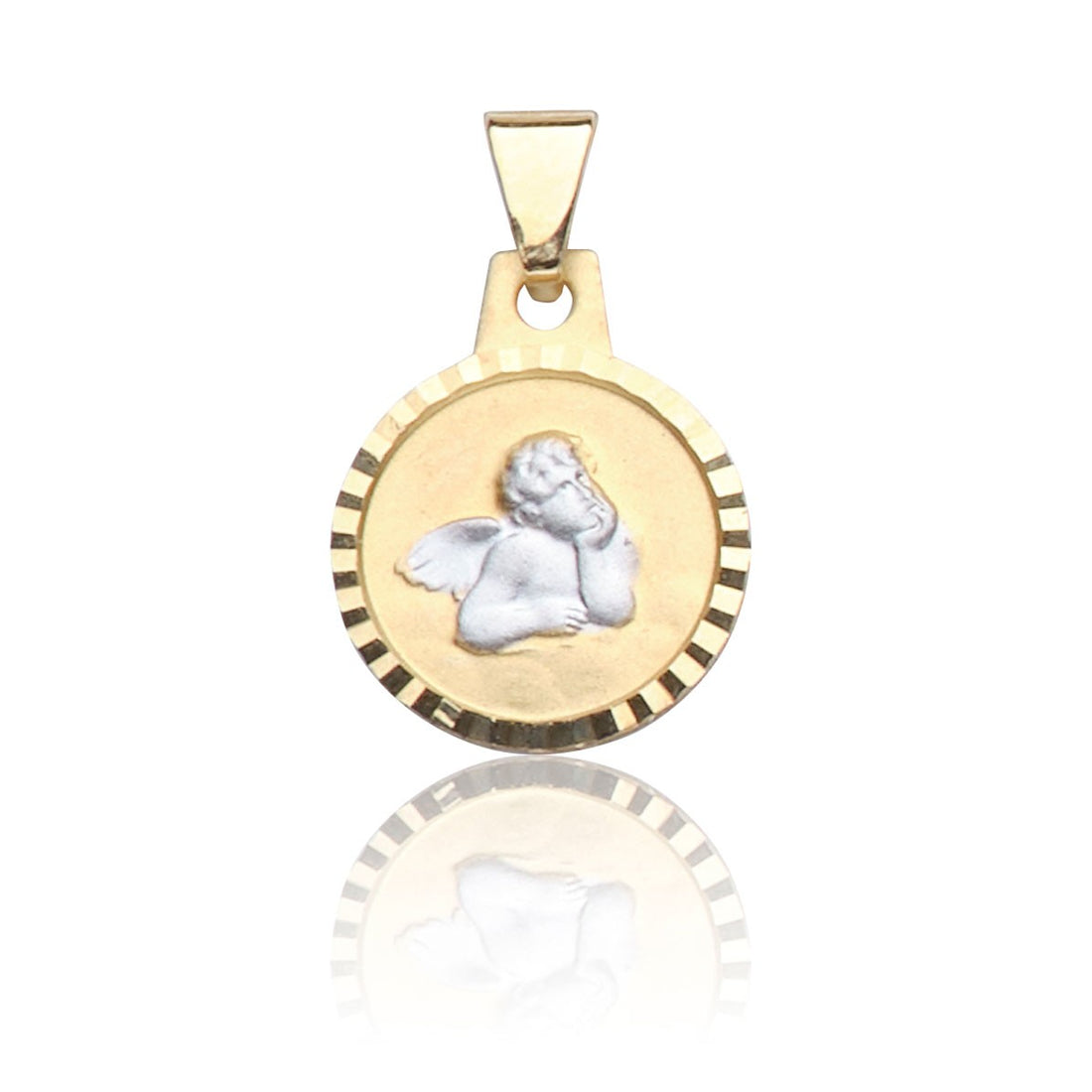 C302-004 Kettenanhänger Engel, Gold 585