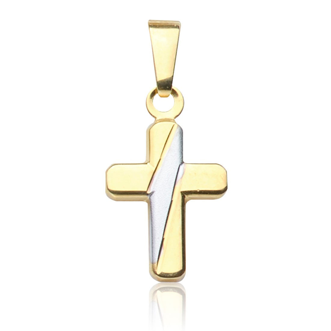 Kettenanhänger Kreuz Gold 585