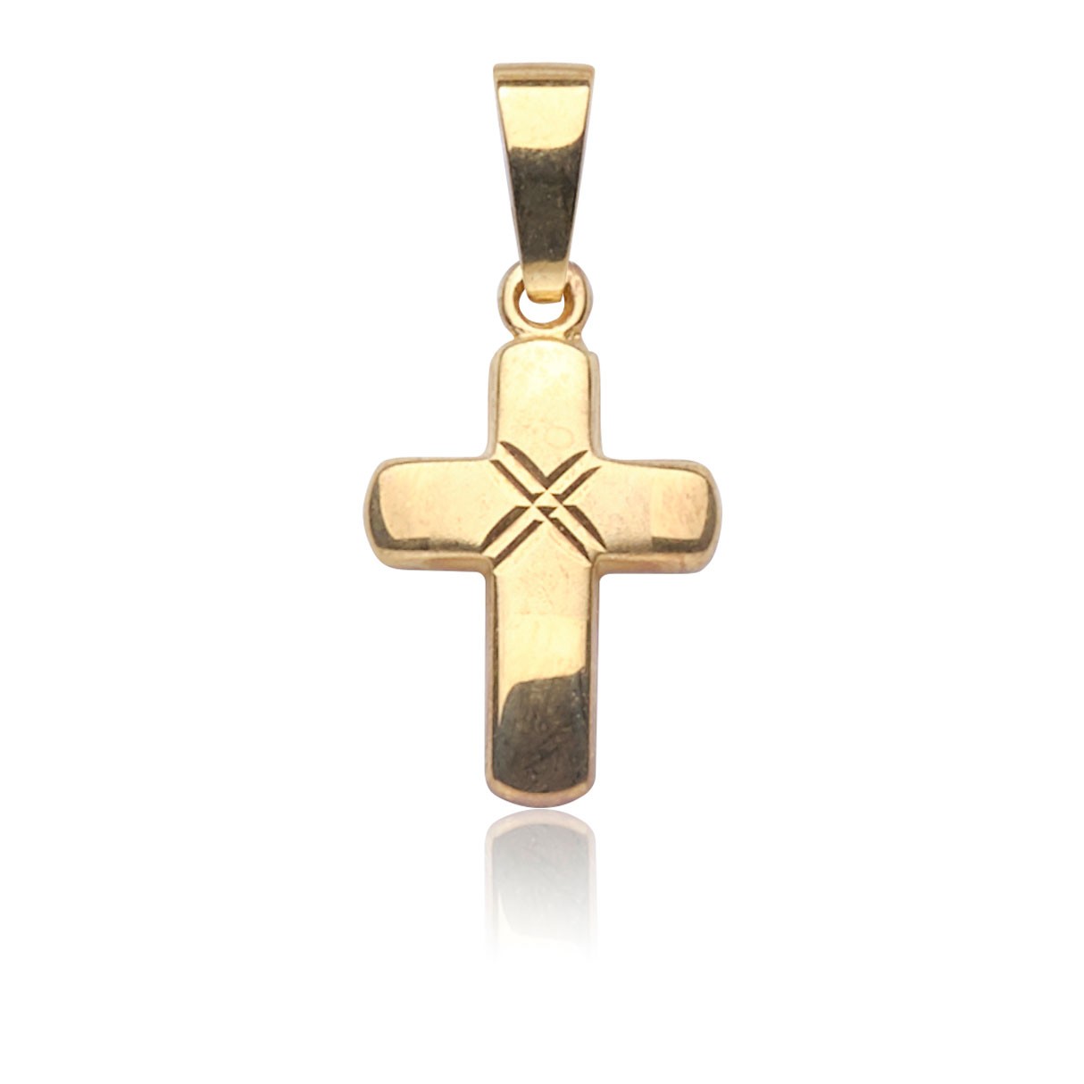 Kettenanhänger Kreuz Gold 585