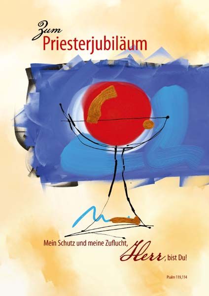 Billet zum Priesterjubiläum "Roter Kreis"
