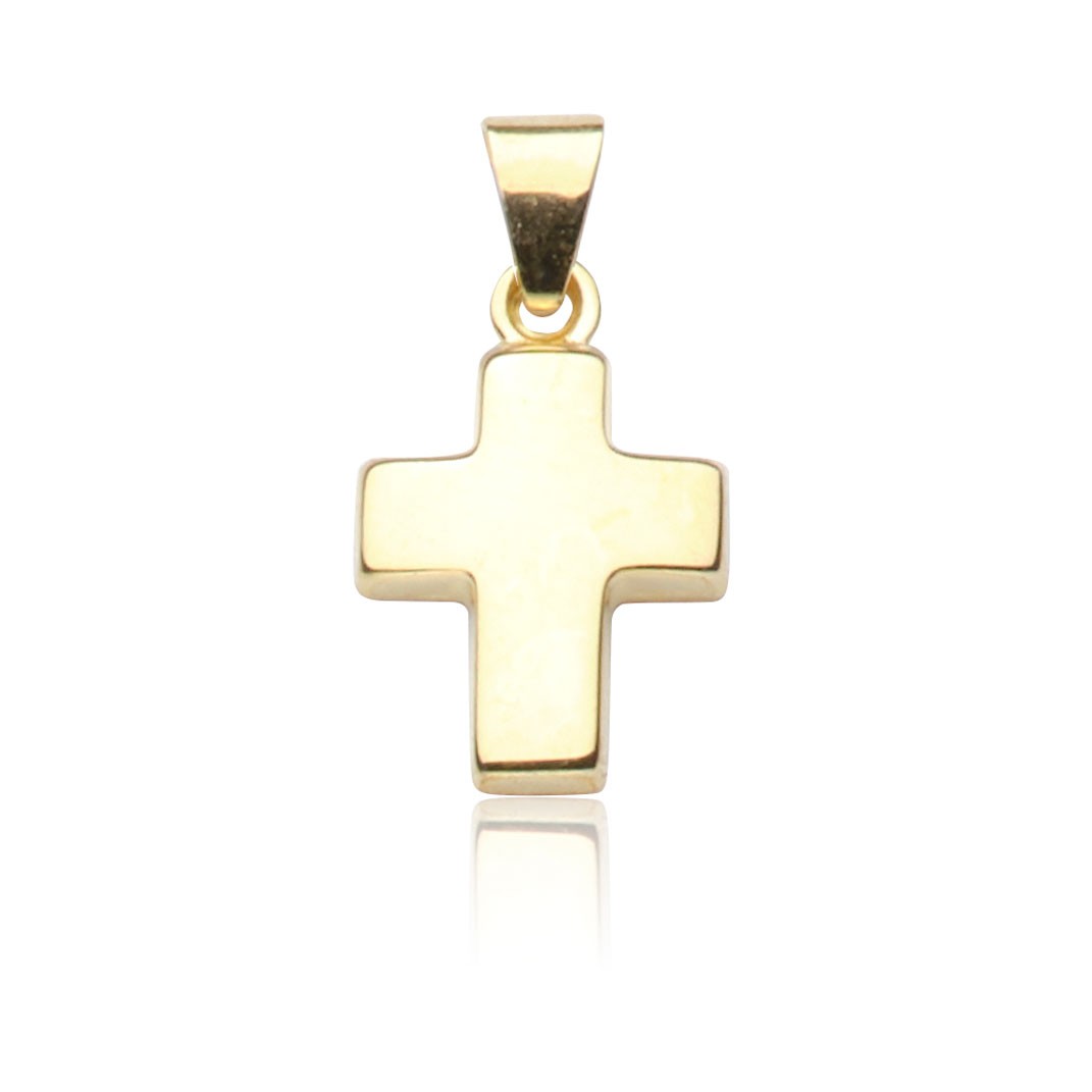Kettenanhänger Kreuz Gold 585