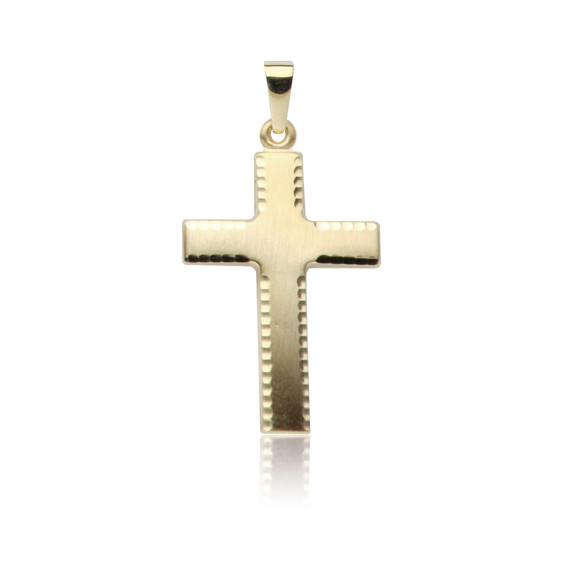 Kettenanhänger Kreuz Gelbgold 585