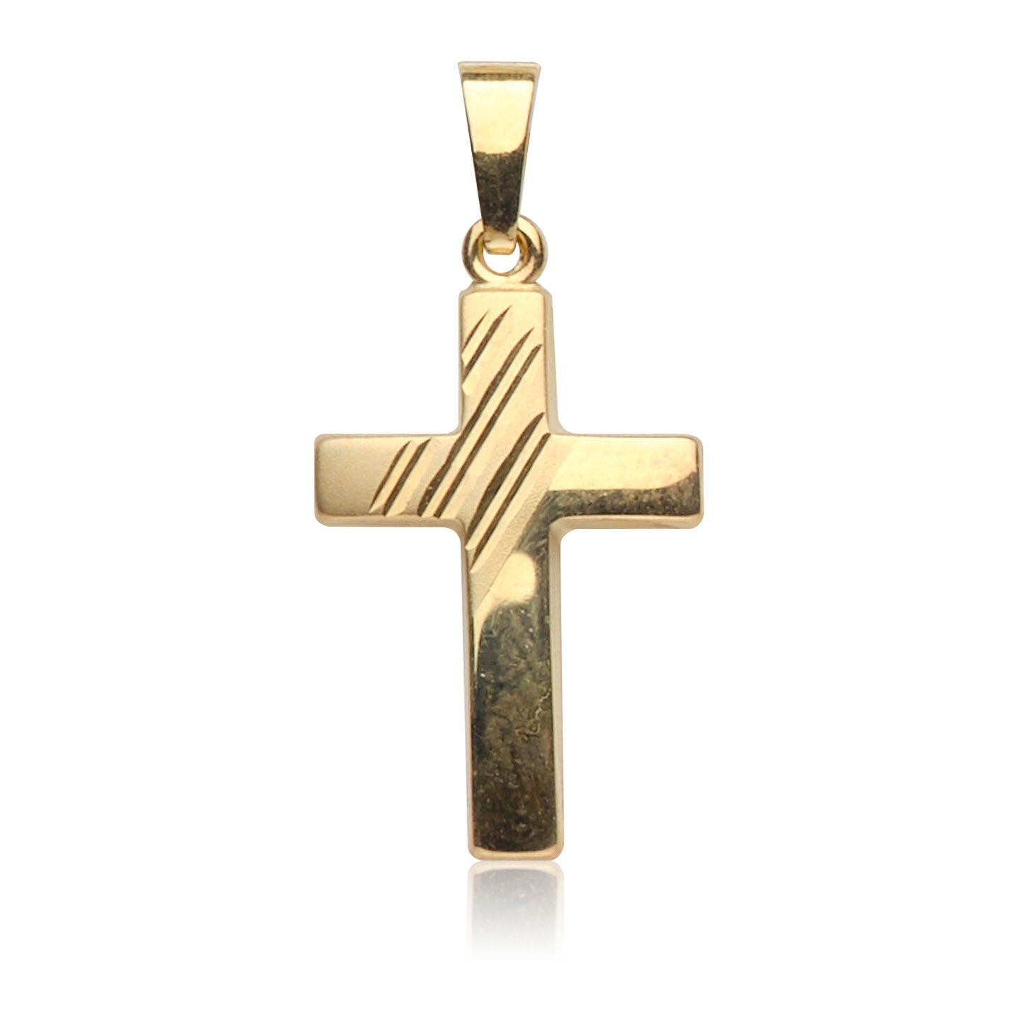 Kettenanhänger Kreuz Gold 585