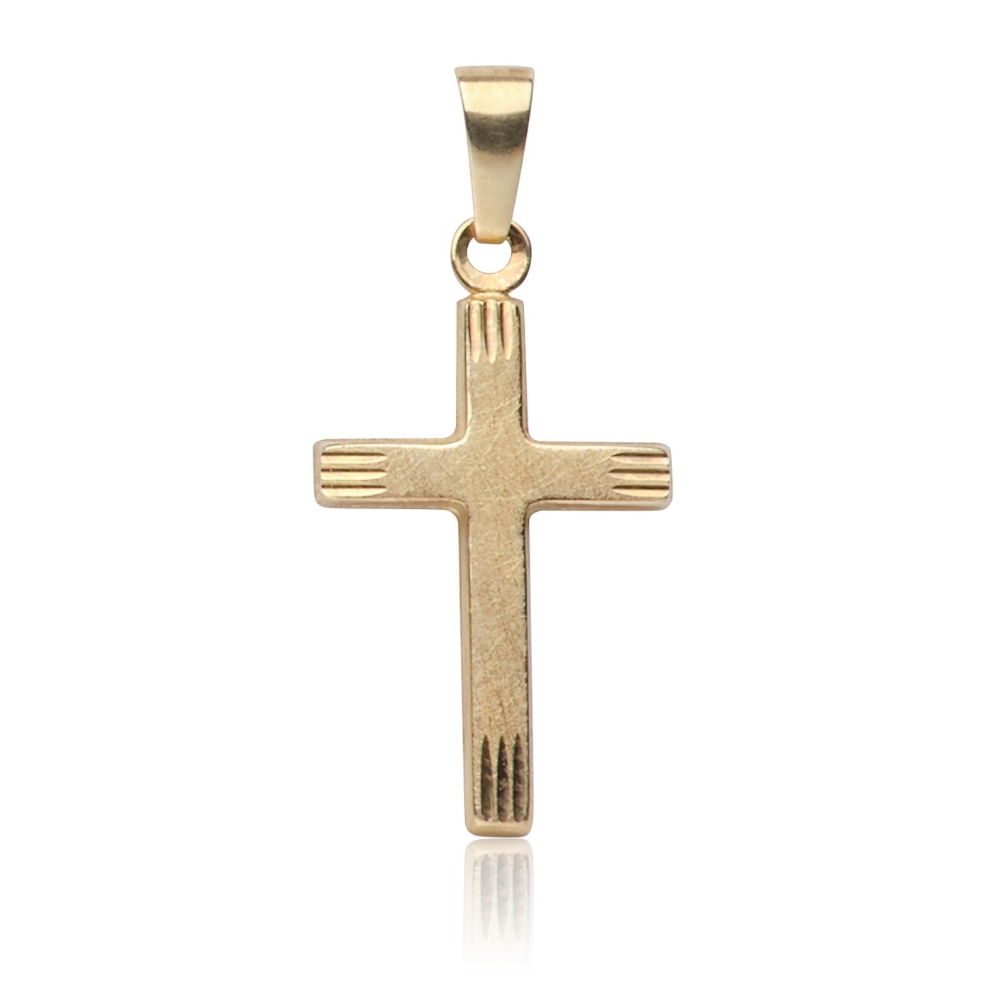 Kettenanhänger Kreuz Gold 585