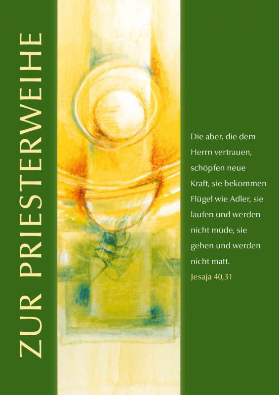 Billet zur Priesterweihe "Brot des Lebens"