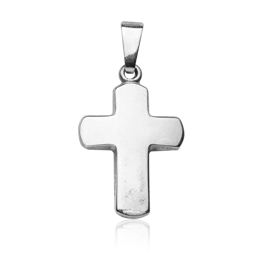 Kettenanhänger Kreuz Weißgold 585
