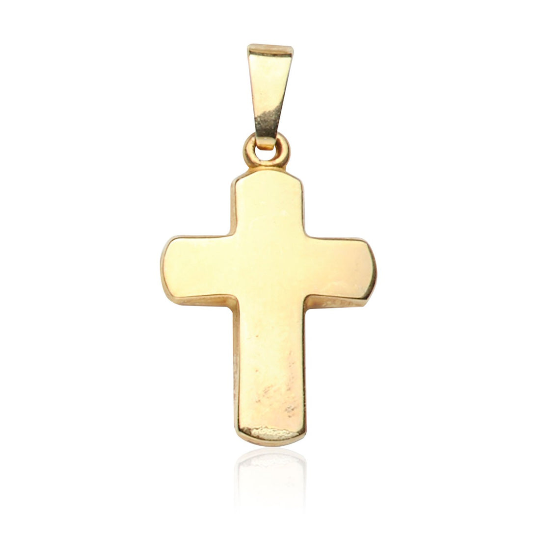 Kettenanhänger Kreuz Gelbgold 585