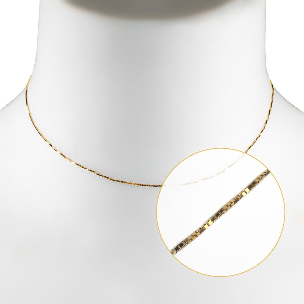 BG-V1-38 Halskette Echtgold 38cm