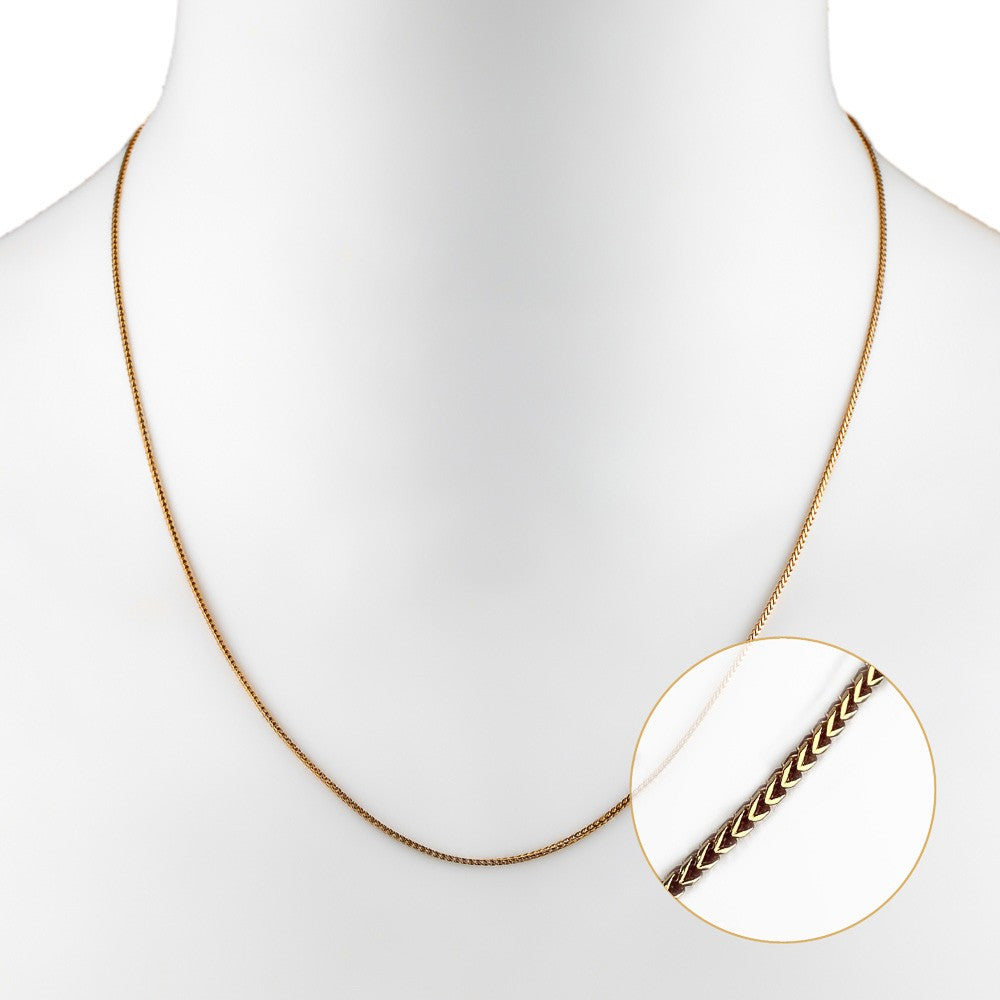 BG-F1-50 Halskette Gelbgold 50cm