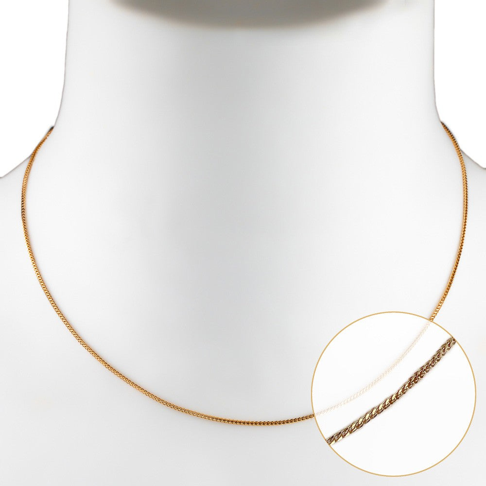 BG-F1-42 Halskette Gelbgold 42cm