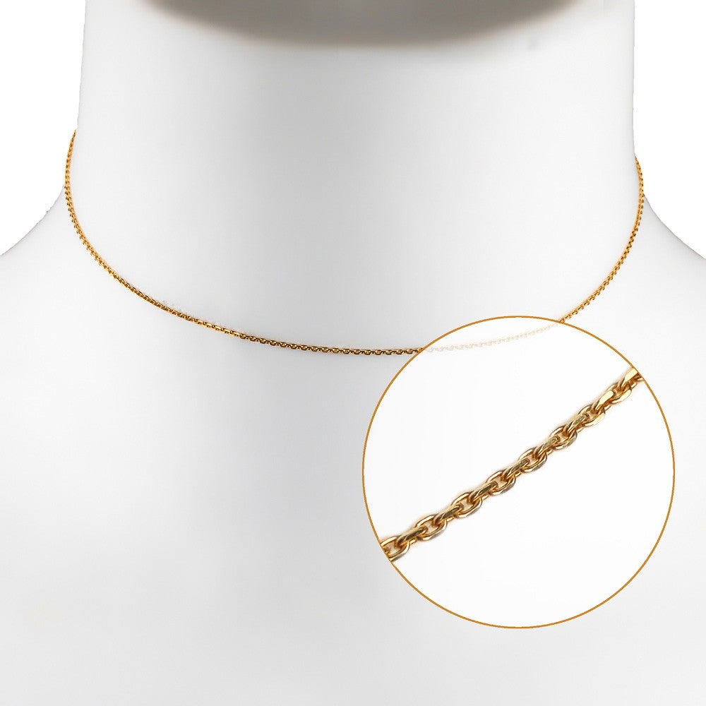 BG-C1-36 Halskette Gelbgold 36cm
