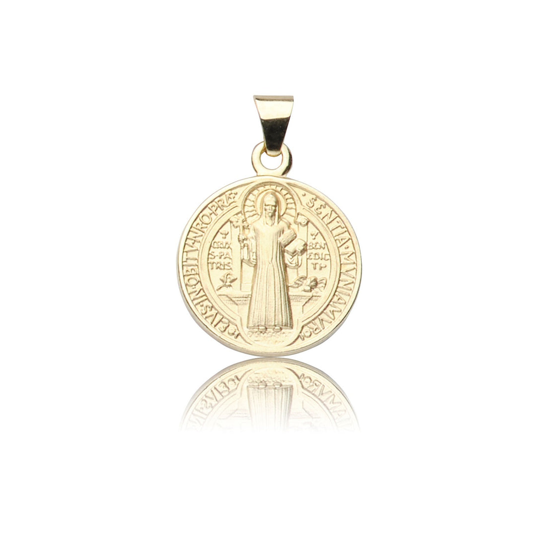 Kettenanhänger Benedictus 12mm, aus Gelbgold