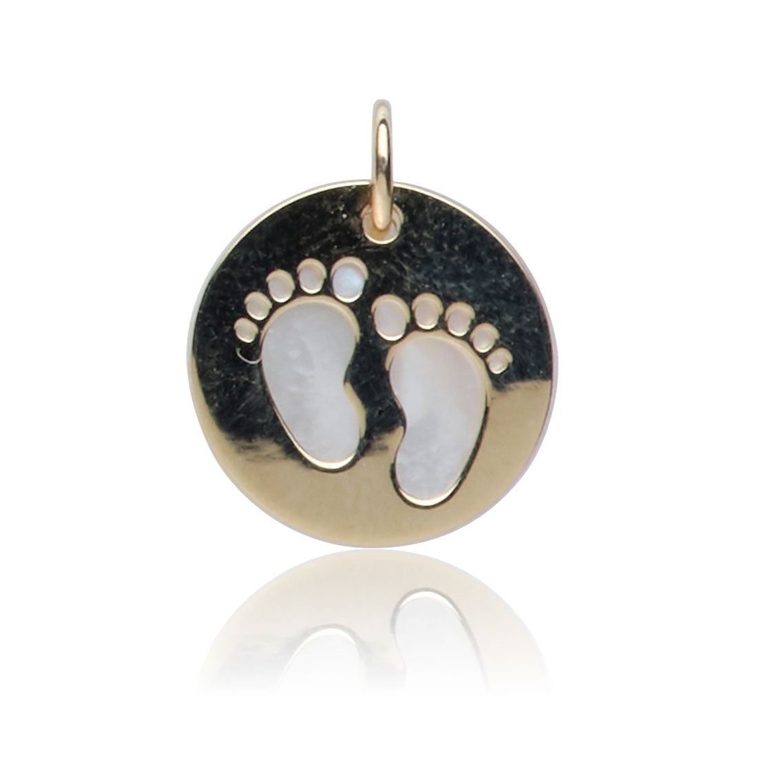 Kettenanhänger Babyfüße Gold 585