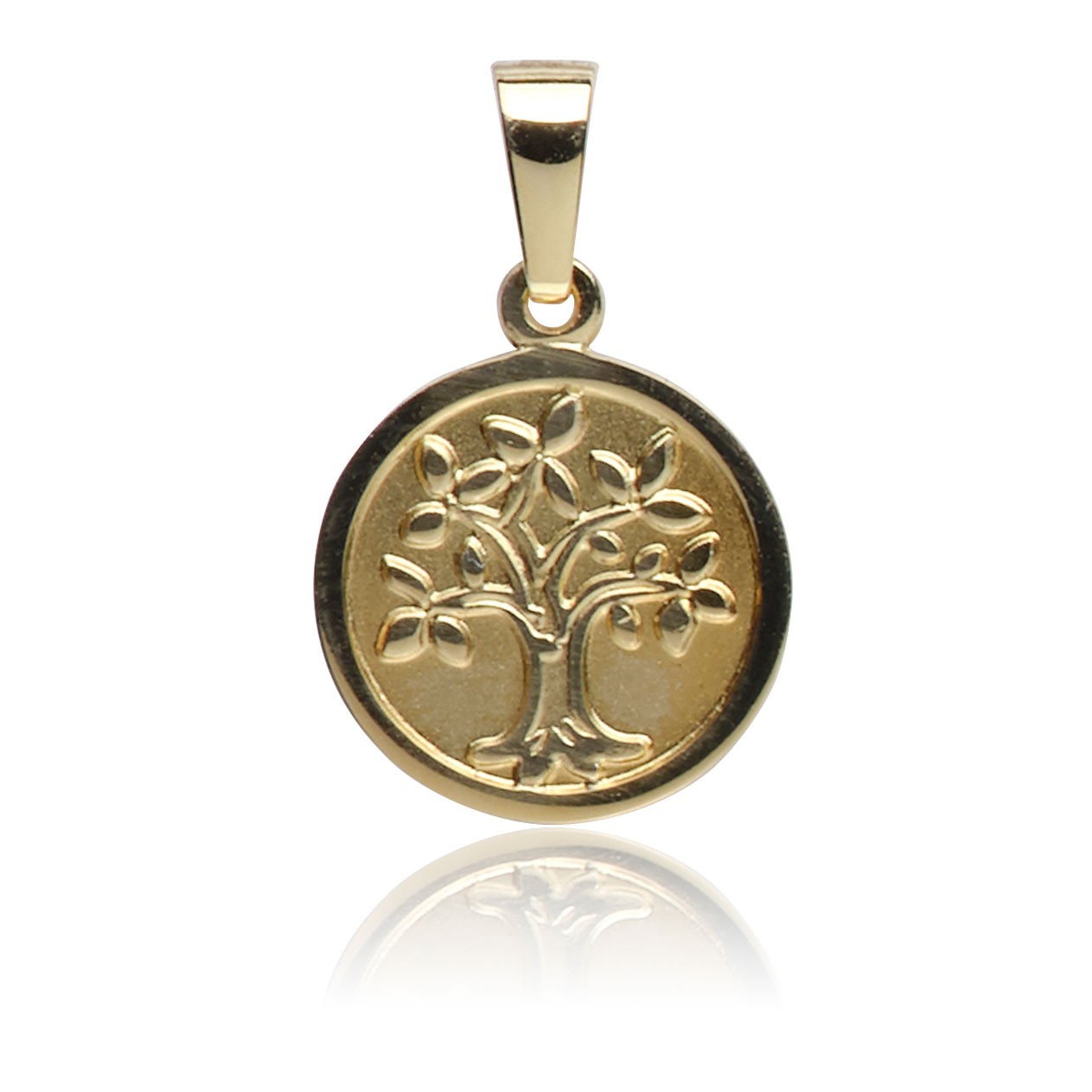 Kettenanhänger Lebensbaum Gelbgold 585