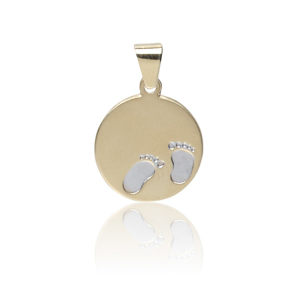 Kettenanhänger Babyfüße Gold 585