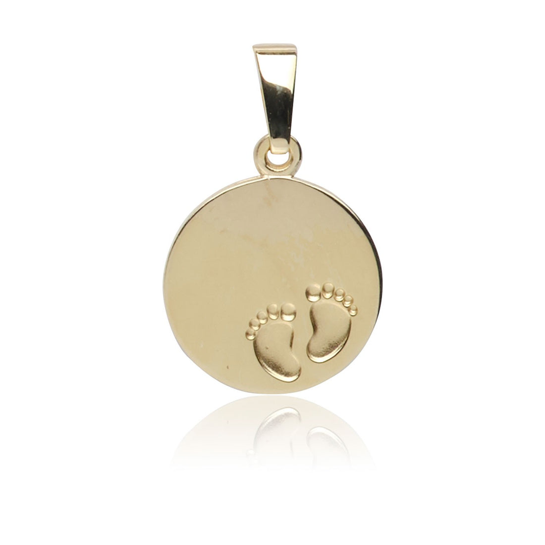 Kettenanhänger Babyfüße Gelbgold 585