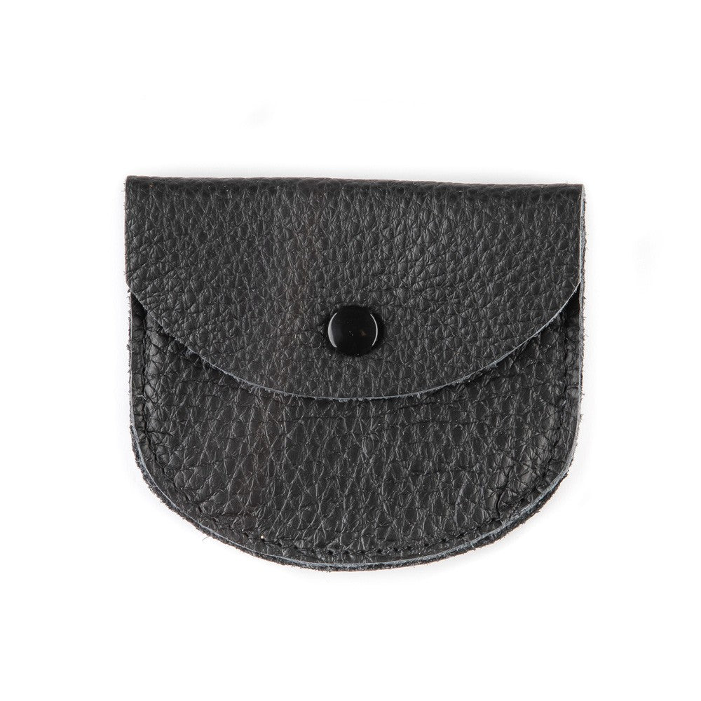 Rosenkranztäschchen Leder schwarz