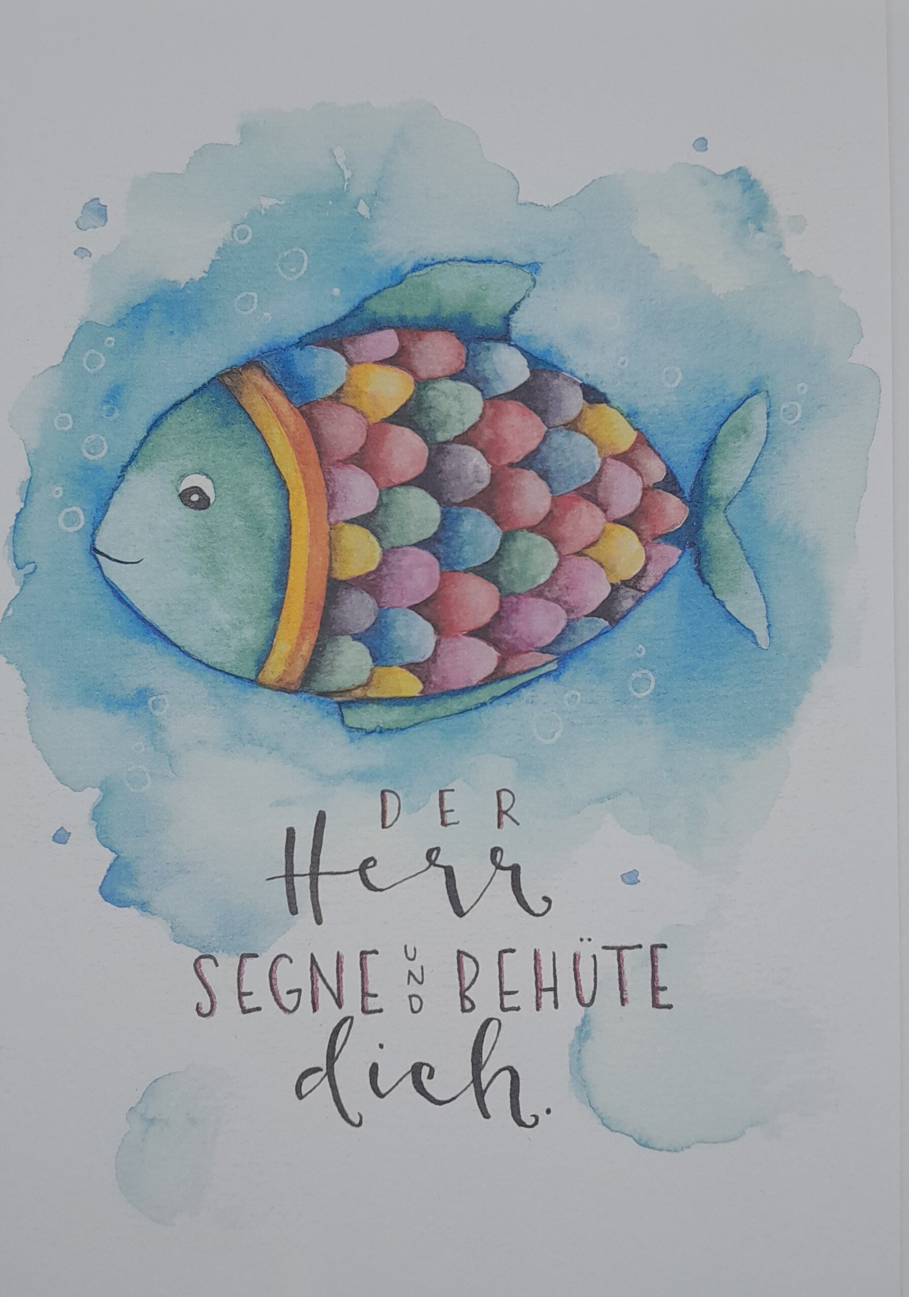 Billet zur Taufe "Fisch"